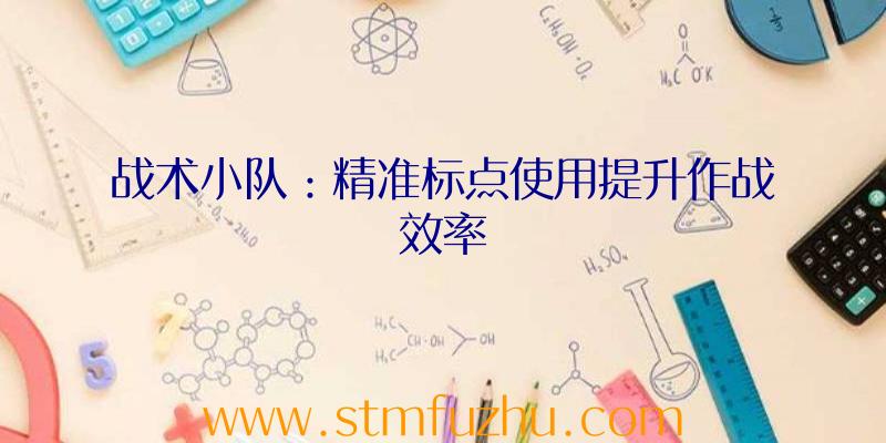 战术小队：精准标点使用提升作战效率